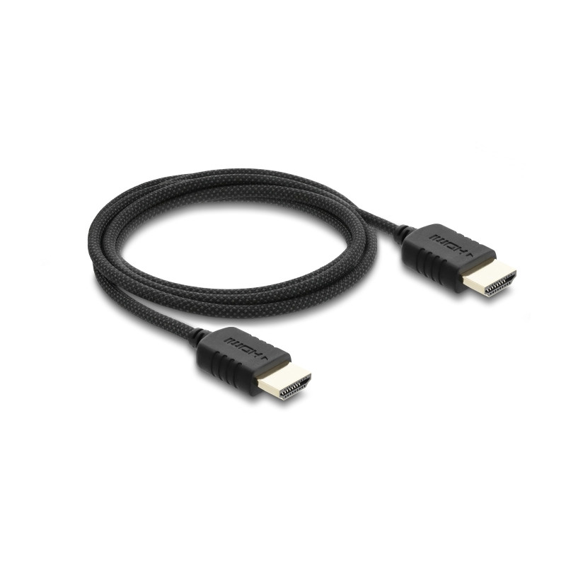 Delock Koaxiales High Speed HDMI Kabel 8K 60 Hz 48 Gbps mit Geflechtmantel 2 m