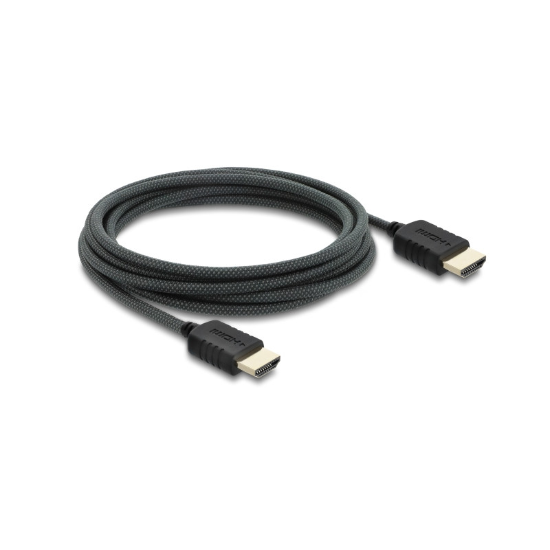 Delock Koaxiales High Speed HDMI Kabel 8K 60 Hz 48 Gbps mit Geflechtmantel 3 m