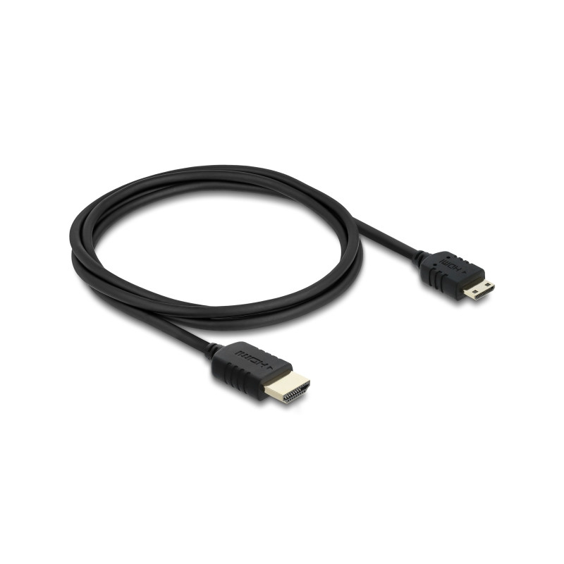 Delock Koaxiales High Speed HDMI Kabel HDMI Stecker zu Mini HDMI Stecker 8K 60 Hz 1 m
