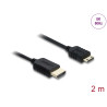 Delock Koaxiales High Speed HDMI Kabel HDMI Stecker zu Mini HDMI Stecker 8K 60 Hz 2 m