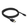 Delock Koaxiales High Speed HDMI Kabel HDMI Stecker zu Micro HDMI Stecker 8K 60 Hz 3 m