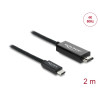 Delock Koaxiales USB Type-C™ zu HDMI Kabel (DP Alt Mode) 4K 60 Hz mit Geflechtmantel 2 m