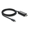 Delock Koaxiales USB Type-C™ zu HDMI Kabel (DP Alt Mode) 4K 60 Hz mit Geflechtmantel 2 m