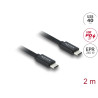 Delock Koaxiales USB 40 Gbps Kabel USB PD 3.1 240 W 2 m