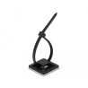 Delock Befestigungssockel 30 x 30 mm mit Kabelbinder L 200 x B 4,8 mm schwarz