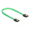 Delock SATA 6 Gb/s Kabel UV Leuchteffekt grün 20 cm