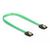 Delock SATA 6 Gb/s Kabel UV Leuchteffekt grün 30 cm