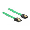 Delock SATA 6 Gb/s Kabel UV Leuchteffekt grün 50 cm