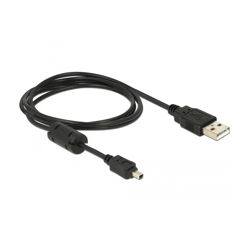 Delock Kamera Kabel USB-B mini 4 Pin Stecker zu USB-A 1,5 m Stecker