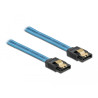 Delock SATA 6 Gb/s Kabel UV Leuchteffekt blau 30 cm