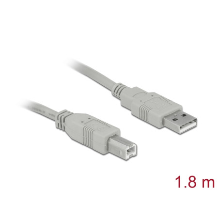 Delock Kabel USB 2.0 Typ-A Stecker - USB 2.0 Typ-B Stecker 1,8 m
