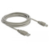 Delock Kabel USB 2.0 Typ-A Stecker - USB 2.0 Typ-B Stecker 3 m