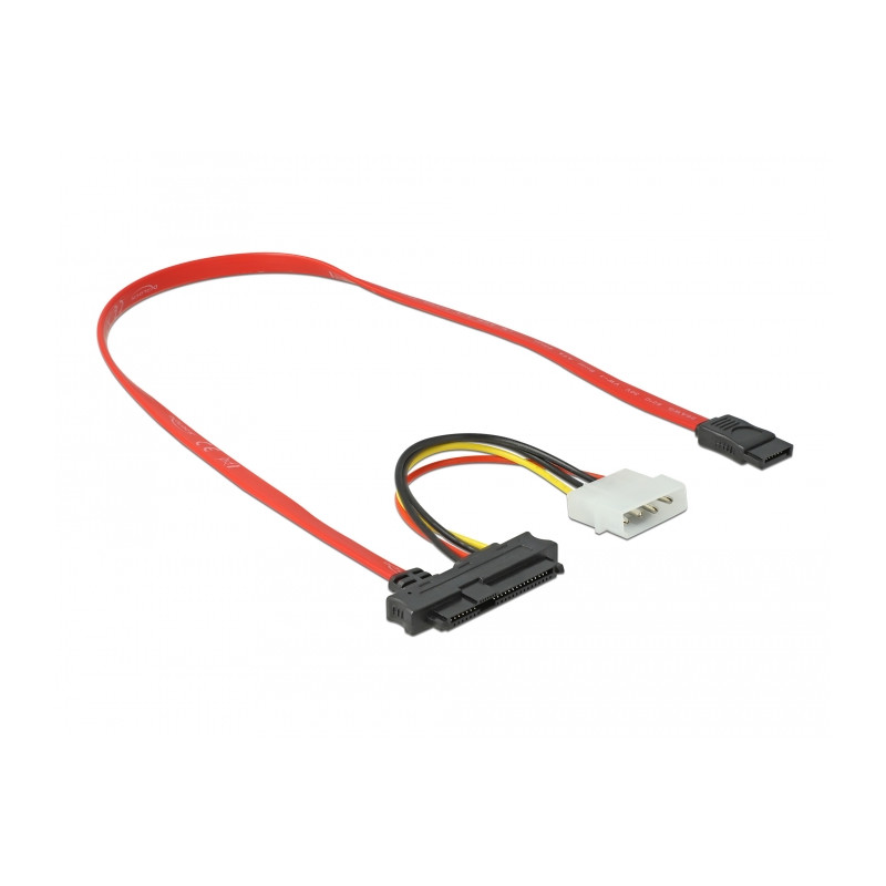 Delock Kabel SAS SFF-8482 + Power - 1 x SATA 7 Pin 0,5 m