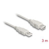 Delock Verlängerungskabel USB 2.0 Typ-A Stecker zu USB 2.0 Typ-A Buchse 3 m beige