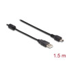 Delock Kabel USB 2.0 Typ-A Stecker - USB 2.0 Mini-B Stecker 1,5 m schwarz