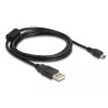 Delock Kabel USB 2.0 Typ-A Stecker - USB 2.0 Mini-B Stecker 1,5 m schwarz