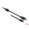 Delock USB 2.0 Kabel Typ-A Stecker zu USB 2.0 Mini-B Stecker 1 m schwarz