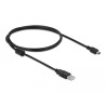 Delock USB 2.0 Kabel Typ-A Stecker zu USB 2.0 Mini-B Stecker 1 m schwarz