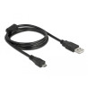Delock USB 2.0 Kabel Typ-A Stecker zu USB 2.0 Micro-B Stecker 1 m schwarz