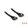 Delock PCIe 4.0 Kabel Slim SAS SFF-8654 8i zu Slim SAS SFF-8654 8i 0,5 m