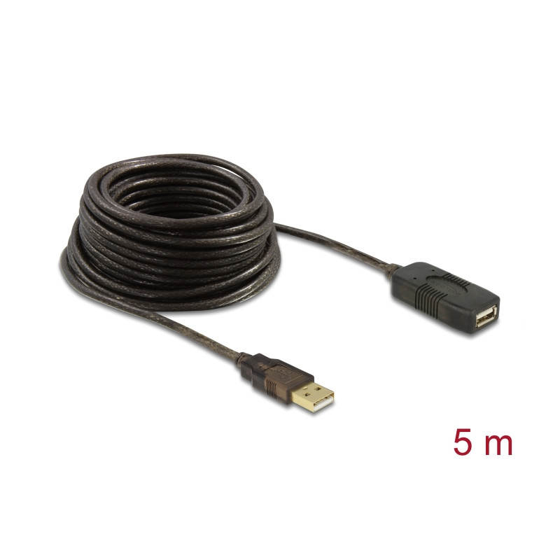Delock Kabel USB 2.0 Verlängerung, aktiv 5 m