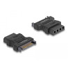 Delock Adapter SATA 15 Pin Stecker to 4 Pin Buchse