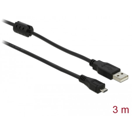 Delock USB 2.0 Kabel Typ-A Stecker zu USB-micro B Stecker 3 m