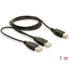 Delock Kabel USB 2.0-B - USB-A Strom + Strom/Daten