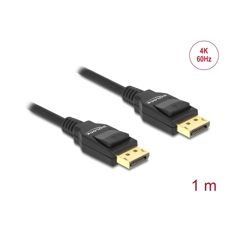 Delock Kabel DisplayPort 1.2 Stecker - DisplayPort Stecker 4K 1 m