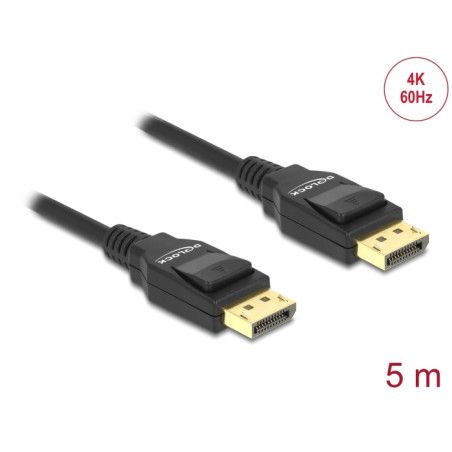 Delock Kabel DisplayPort 1.2 Stecker - DisplayPort Stecker 4K 5 m