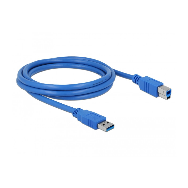 Delock USB 5 Gbps Kabel Typ-A Stecker zu Typ-B Stecker 2 m blau