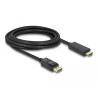 Delock Kabel DisplayPort 1.1 Stecker - High Speed HDMI-A Stecker Passiv 3 m schwarz