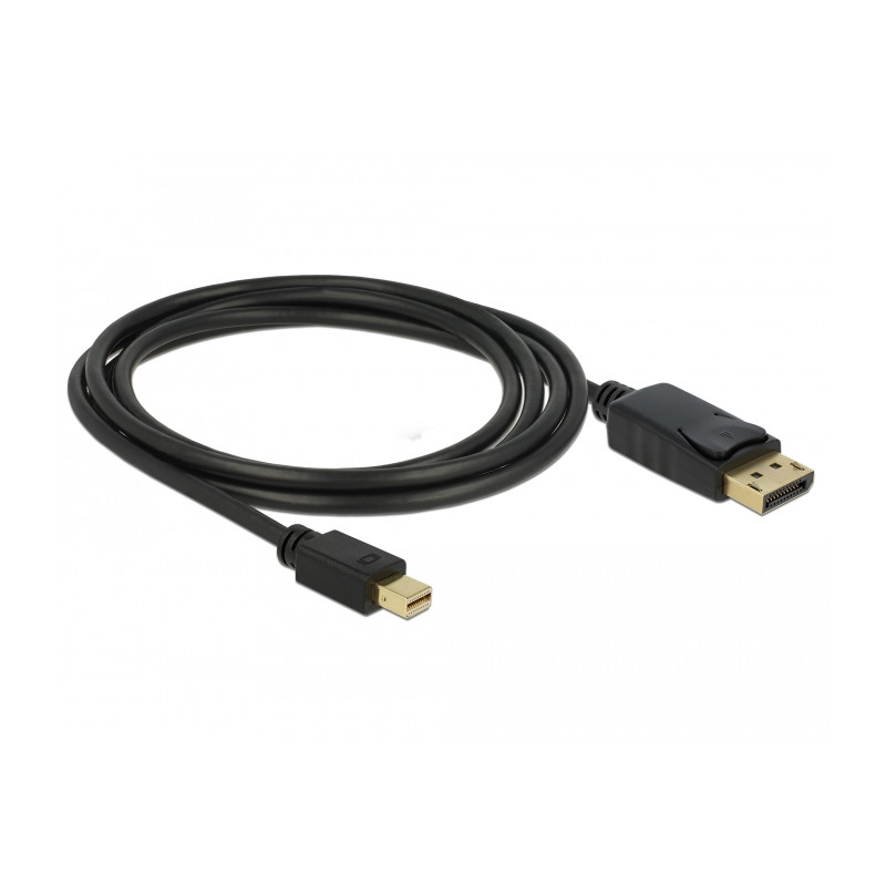 Delock Kabel Mini DisplayPort 1.2 Stecker - DisplayPort Stecker 4K 60 Hz 2,0 m