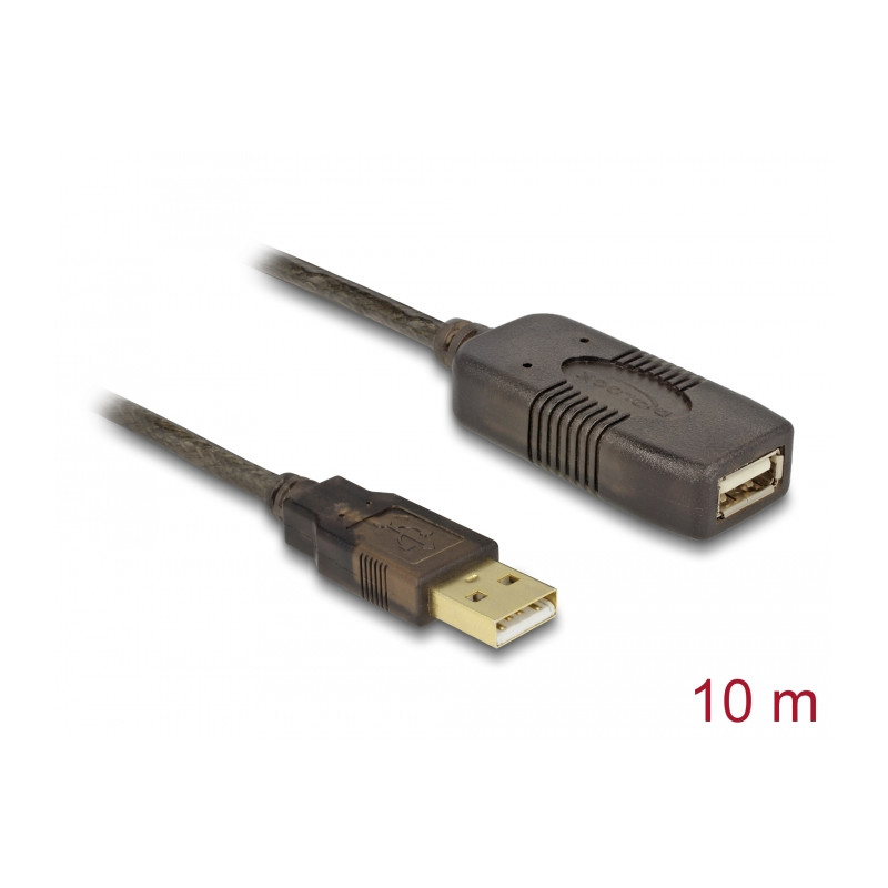 Delock Kabel USB 2.0 Verlängerung, aktiv 10 m