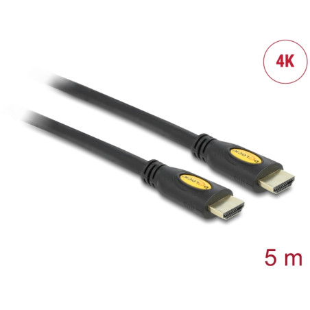 Delock Kabel High Speed HDMI mit Ethernet - HDMI-A Stecker - HDMI-A Stecker 4K 5,0 m