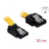 Delock SATA 3 Gb/s Kabel gerade auf oben gewinkelt 20 cm gelb