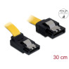 Delock SATA 3 Gb/s Kabel gerade auf oben gewinkelt 30 cm gelb
