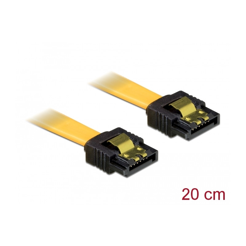 Delock SATA 3 Gb/s Kabel 20 cm gelb