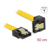 Delock SATA 3 Gb/s Kabel gerade auf unten gewinkelt 50 cm gelb