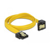 Delock SATA 3 Gb/s Kabel gerade auf unten gewinkelt 50 cm gelb