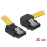 Delock SATA 3 Gb/s Kabel oben gewinkelt auf rechts gewinkelt 30 cm gelb