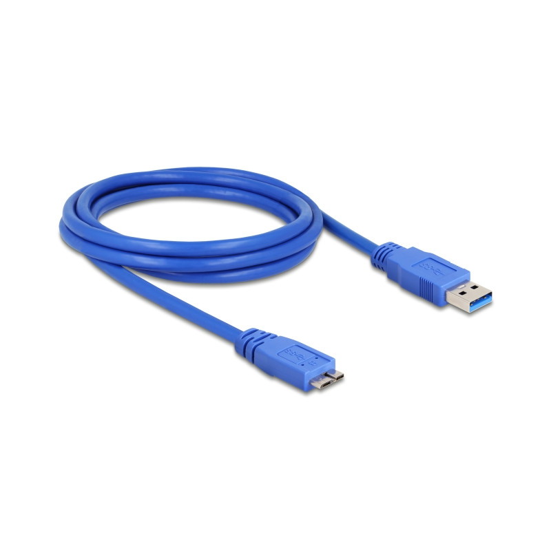 Delock USB 5 Gbps Kabel Typ-A Stecker zu Typ Micro-B Stecker 2 m blau