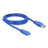 Delock USB 5 Gbps Kabel Typ-A Stecker zu Typ Micro-B Stecker 2 m blau