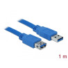 Delock USB 5 Gbps Verlängerungskabel Typ-A Stecker zu Buchse 1 m blau