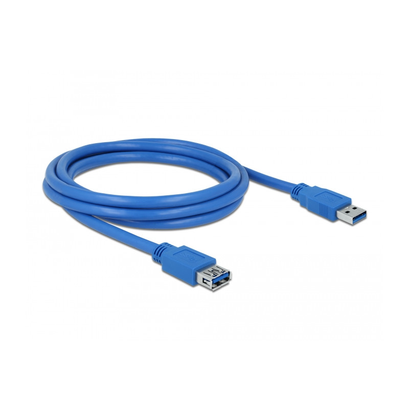 Delock USB 5 Gbps Verlängerungskabel Typ-A Stecker zu Buchse 2 m blau