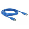 Delock USB 5 Gbps Verlängerungskabel Typ-A Stecker zu Buchse 3 m blau