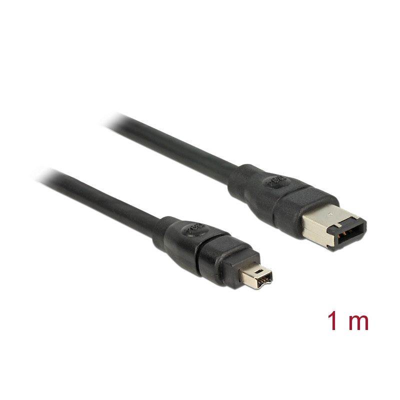 Delock Kabel FireWire 6 Pin Stecker - 4 Pin Stecker 1 m