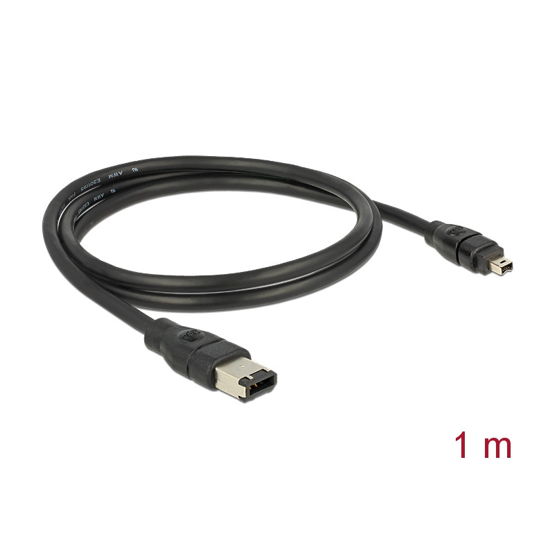 Delock Kabel FireWire 6 Pin Stecker - 4 Pin Stecker 1 m