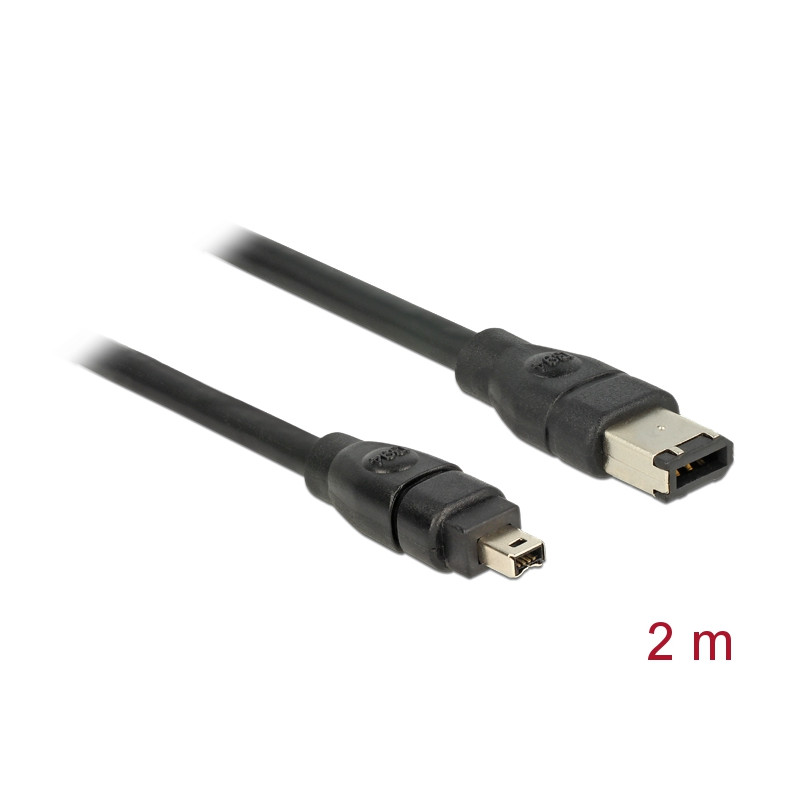 Delock Kabel FireWire 6 Pin Stecker - 4 Pin Stecker 2 m