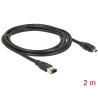 Delock Kabel FireWire 6 Pin Stecker - 4 Pin Stecker 2 m
